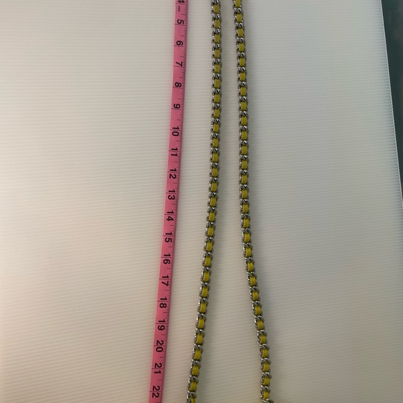 CHANEL Rare Mini Chain Around Messenger Bag - Yellow Mustard Chartreuse - Picture 14 of 15